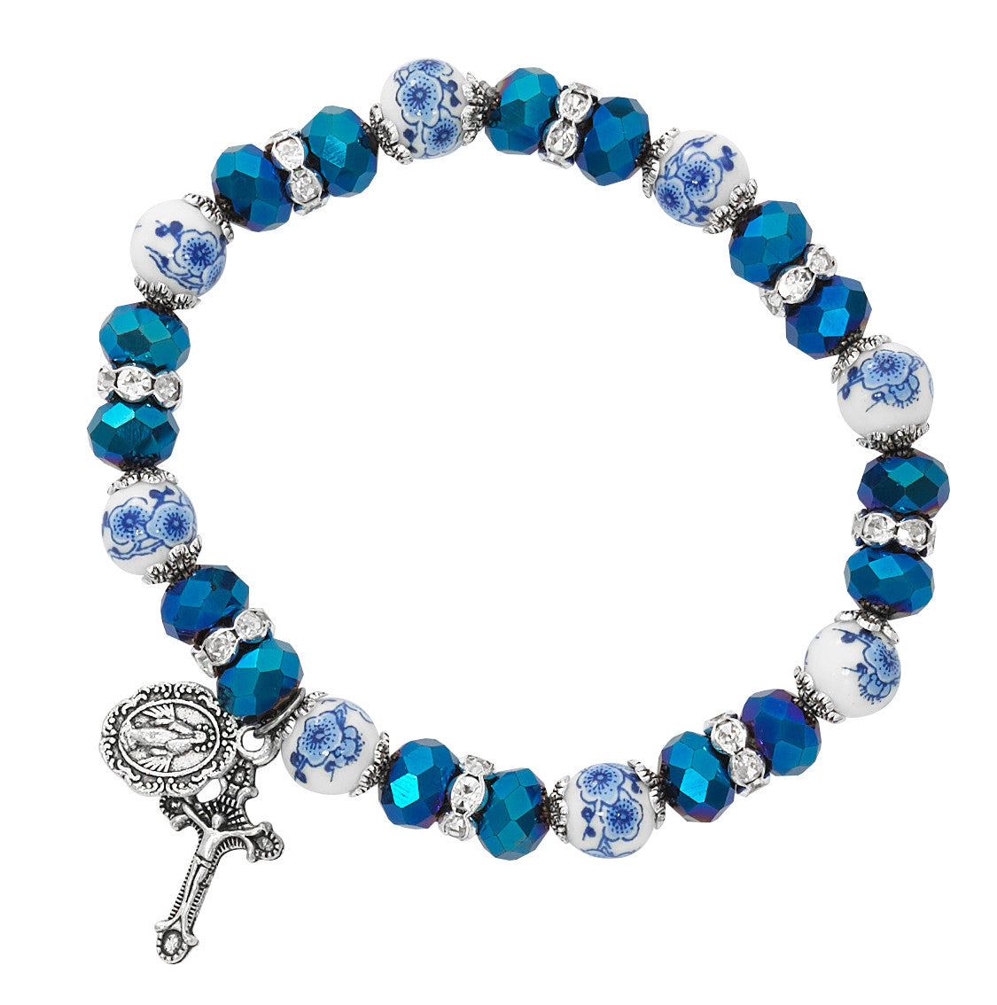 Miraculous Metallic Blue Stretch Bracelet