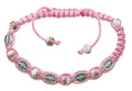 Miraculous Pink Floral Cord Bracelet