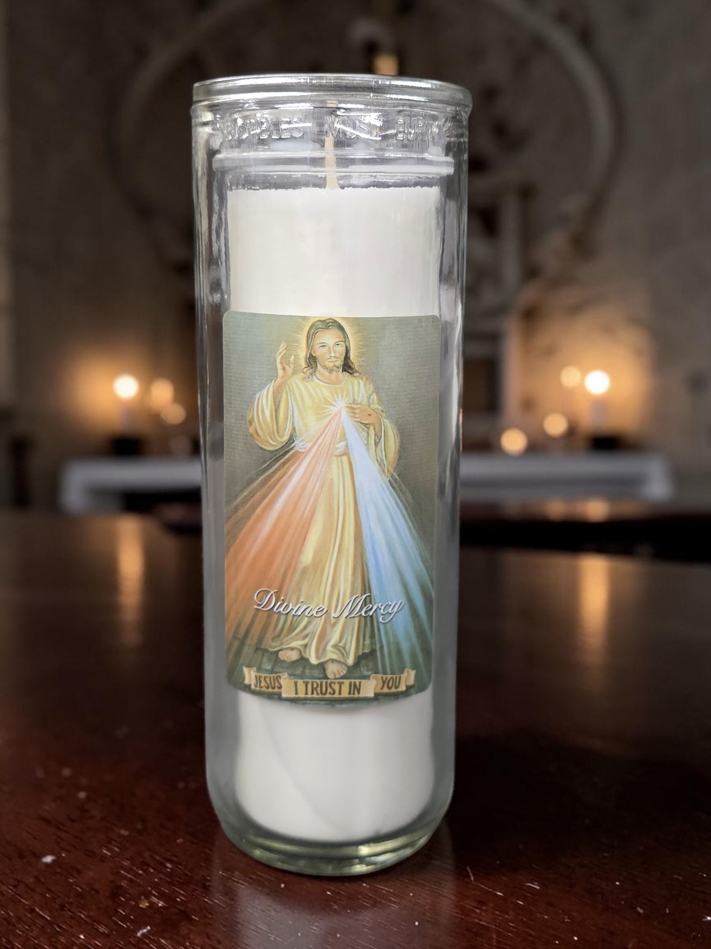 Divine Mercy Large Candle