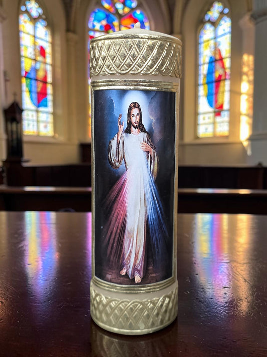 8" x 2" Divine Mercy Cirio