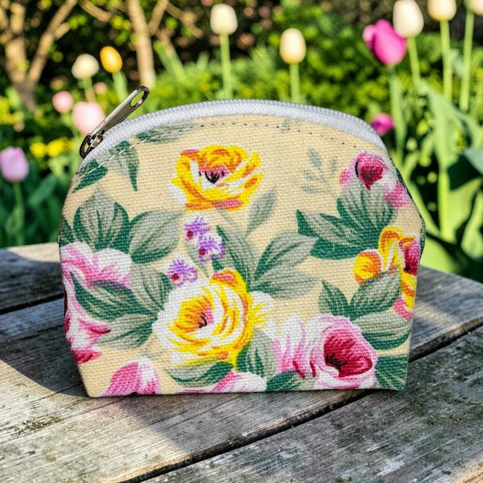 Rose Brocade Rosary Pouch