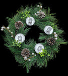 14" Pine Advent Wreath