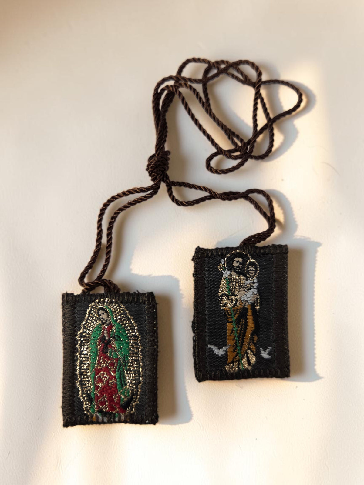 Medium Guadalupe and Joseph Scapular