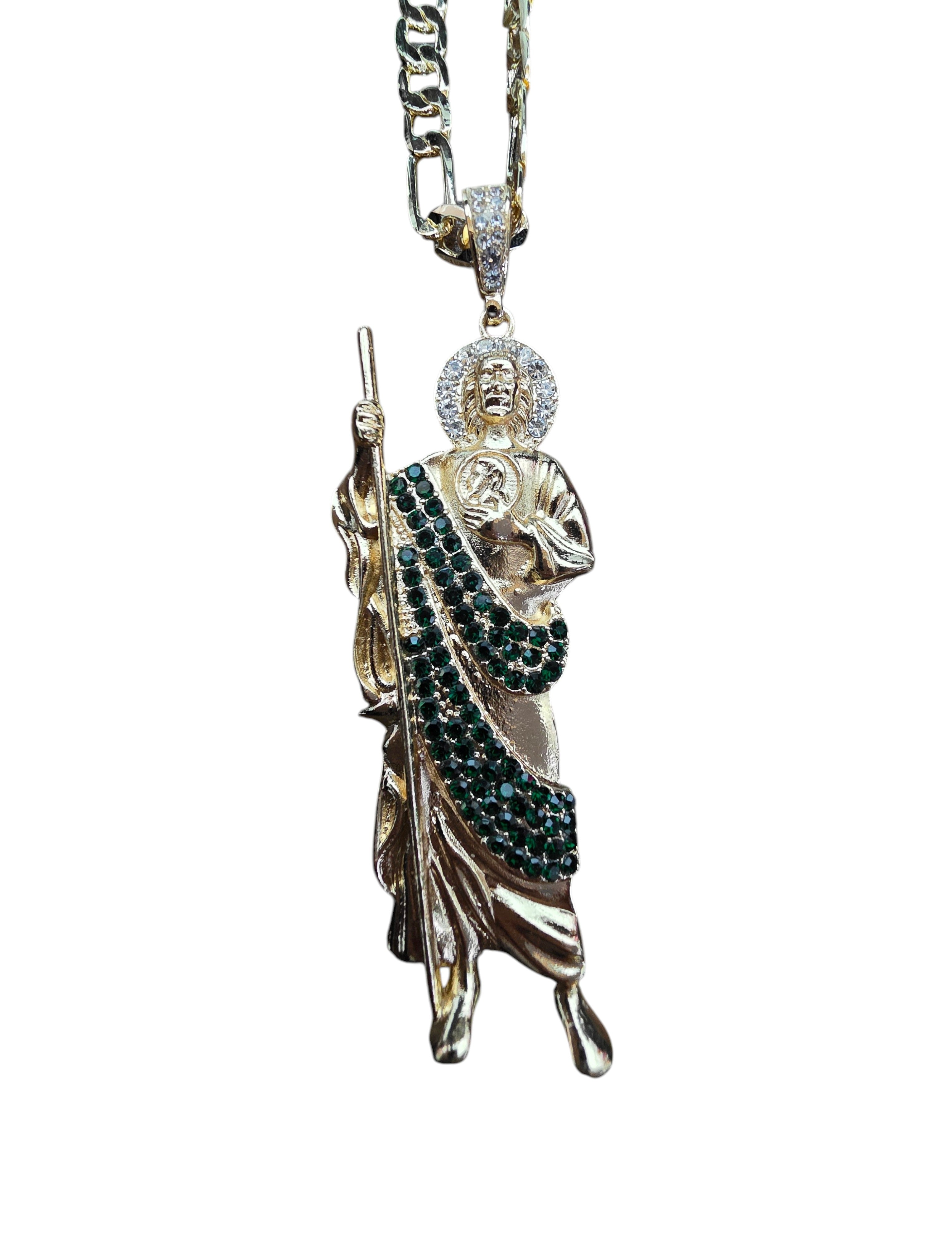 St. Jude Gold Crystal Necklace