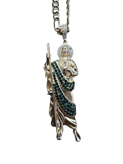 St. Jude Gold Crystal Necklace