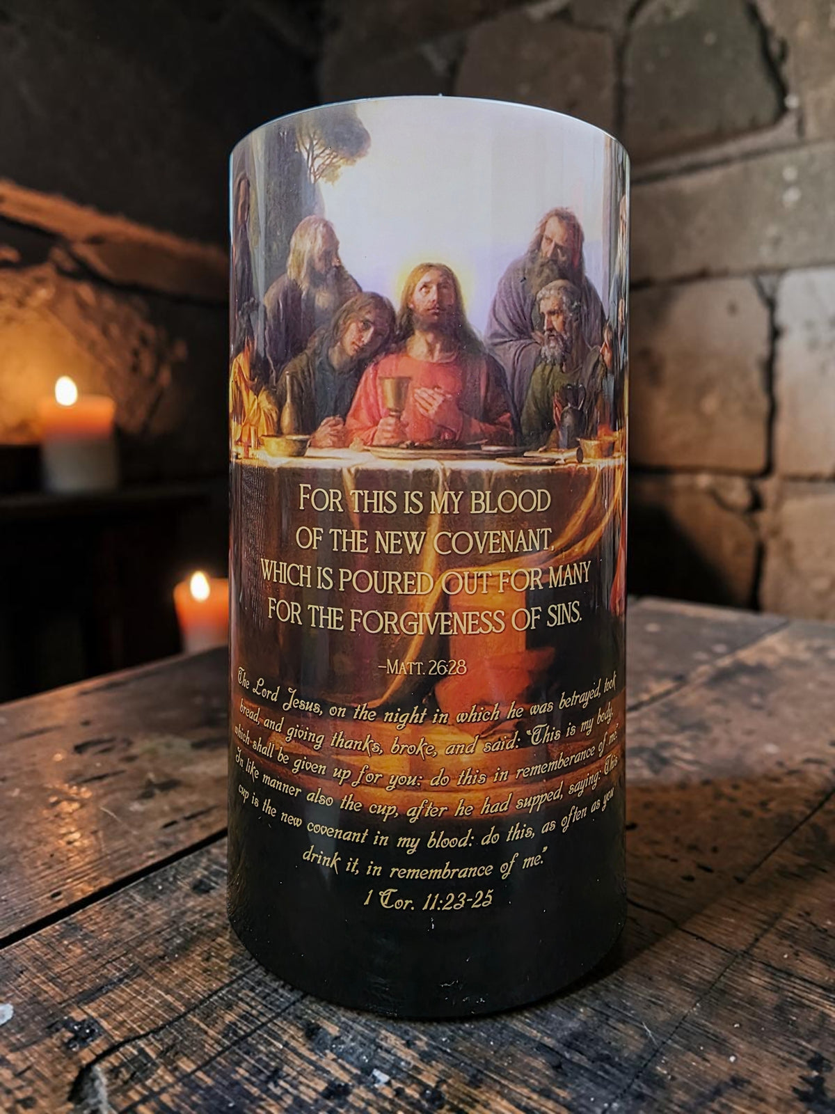 4x7 The Last Supper LED Candle