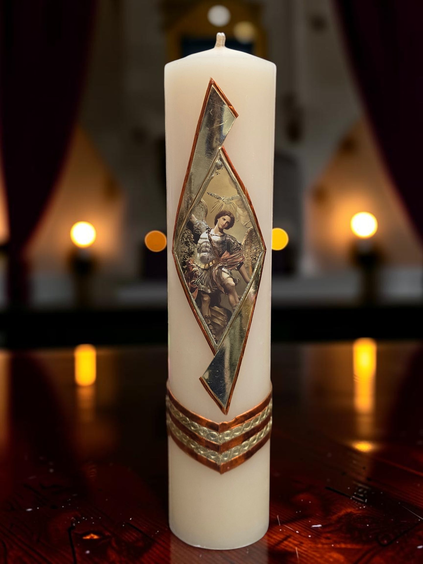 10.5" x 2" Saint Michael Cirio