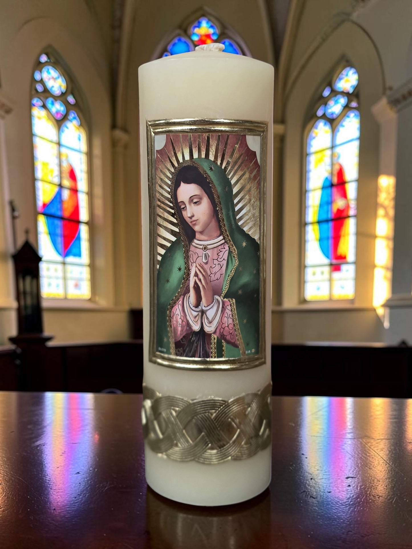 8" x 2" Our Lady of Guadalupe Cirio