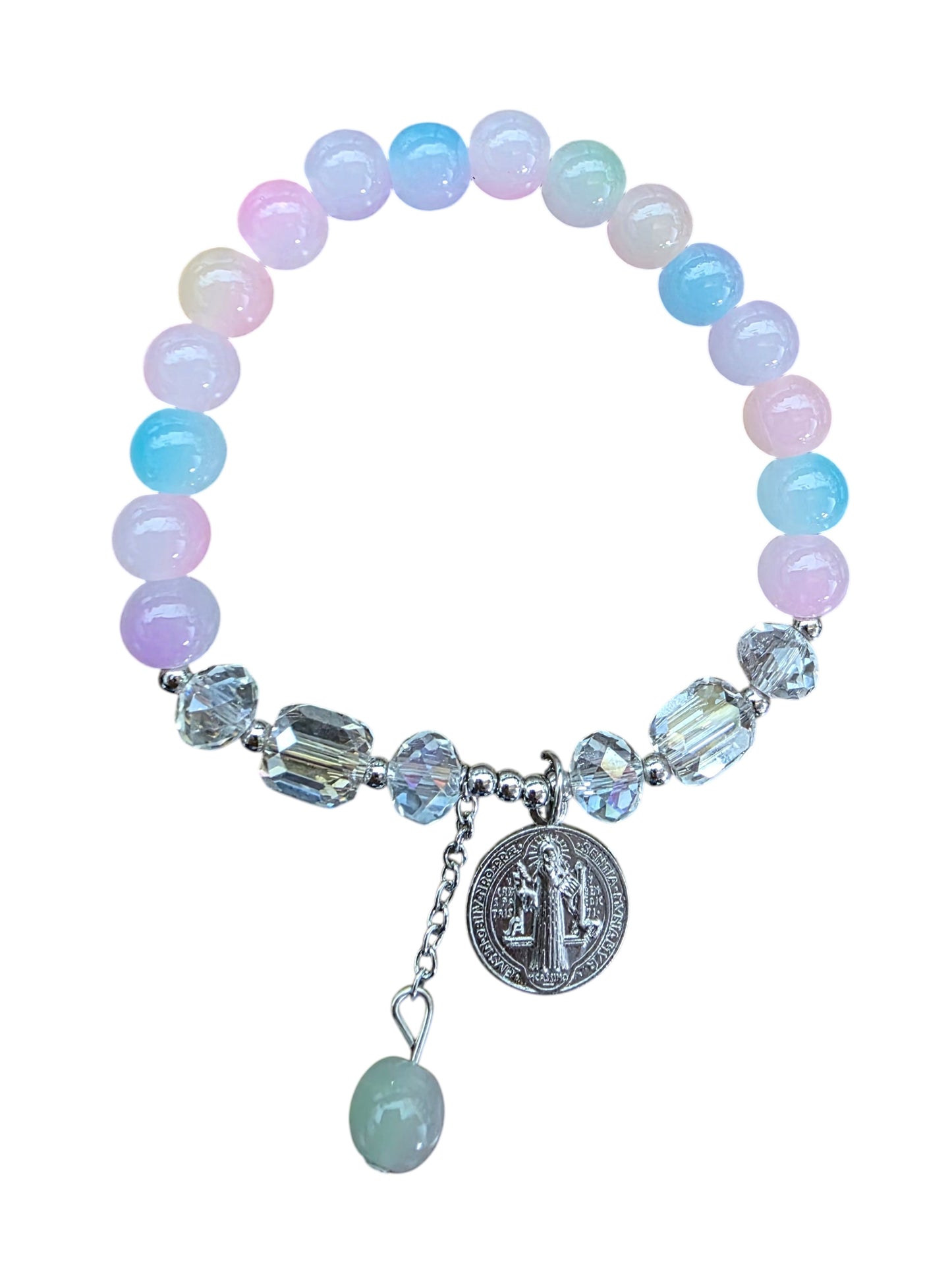 Benedict Medal Stretch Bracelet (More Colors)