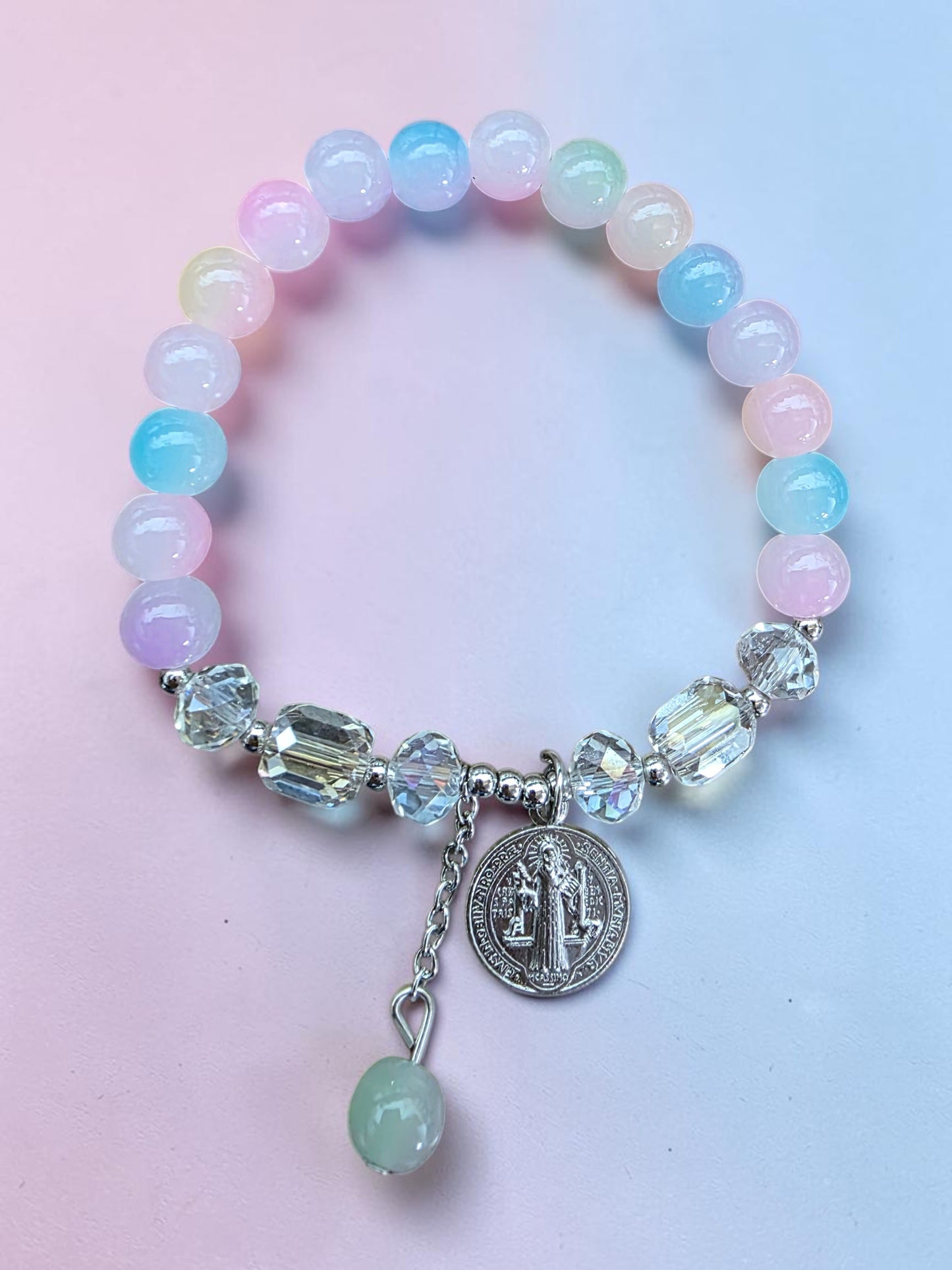 Benedict Medal Stretch Bracelet (More Colors)