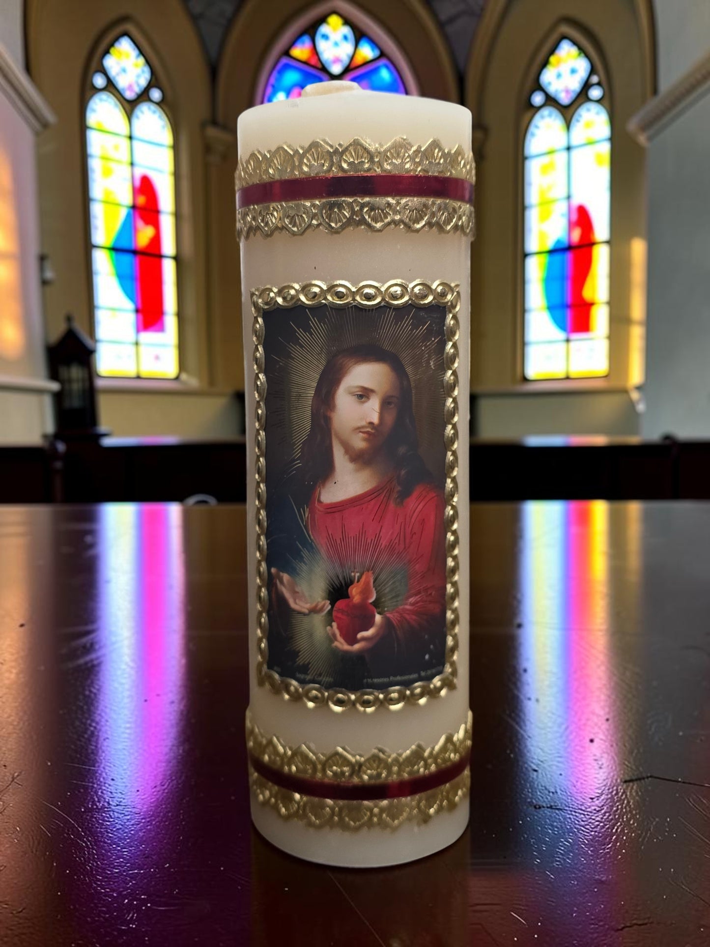 8" x 2" Sacred Heart of Jesus Cirio