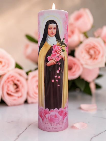 Saint Therese LED Candle