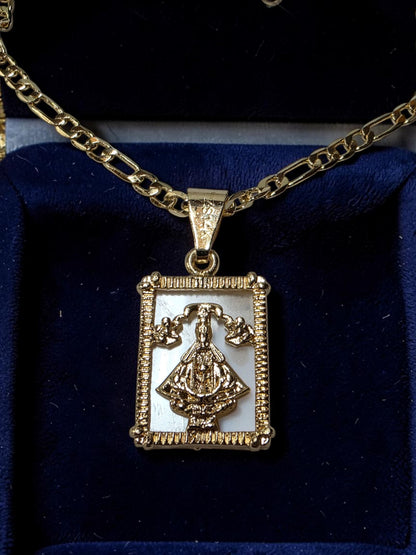 24" Virgin de San Juan Marbel Necklace