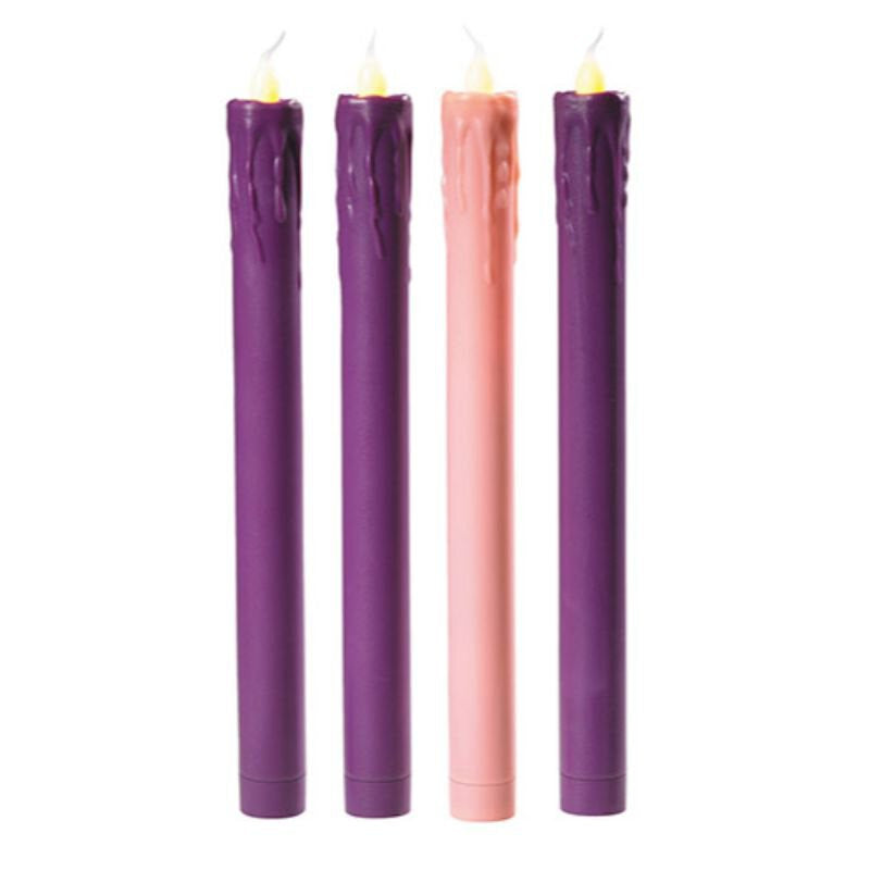 4pc LED Advent Candles