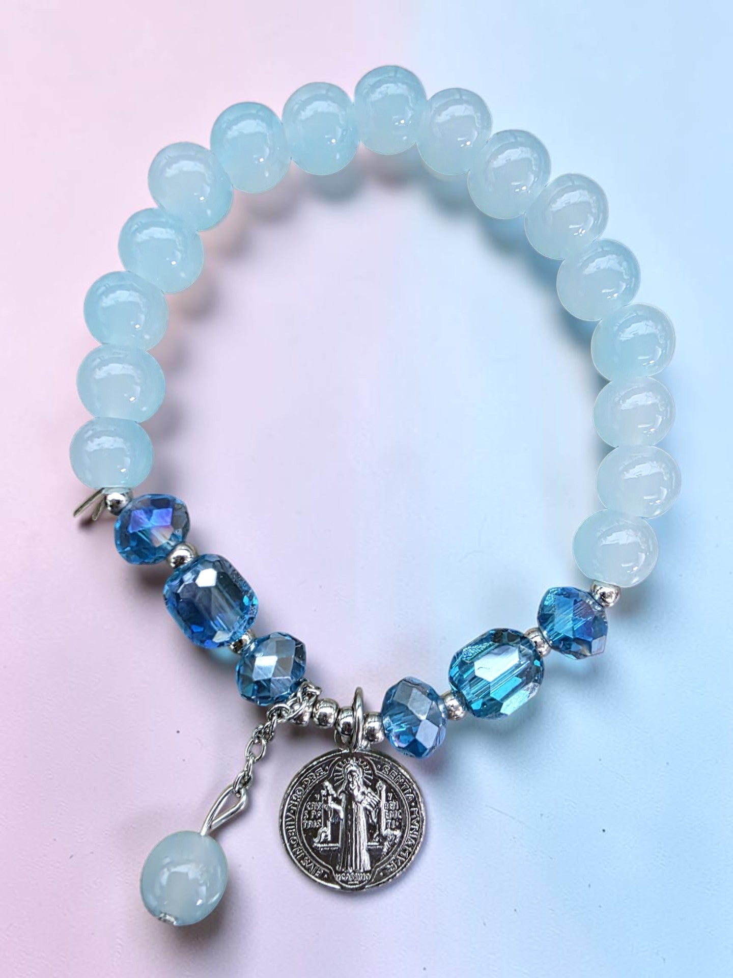 Benedict Medal Stretch Bracelet (More Colors)