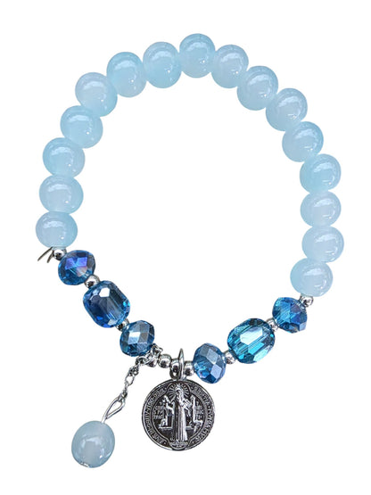 Benedict Medal Stretch Bracelet (More Colors)