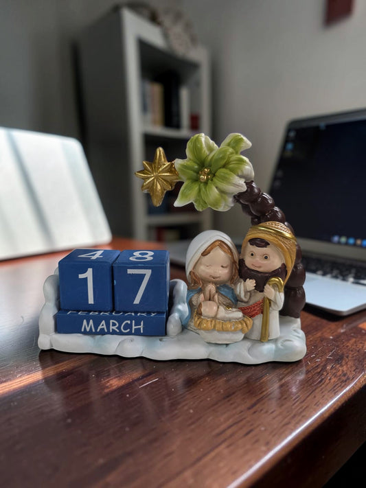 4" Holy Family Calendar Figure