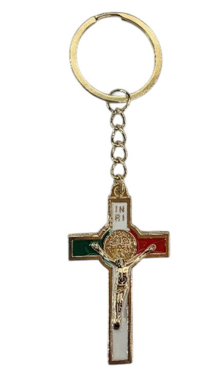 Mexican Flag Colored Crucifix