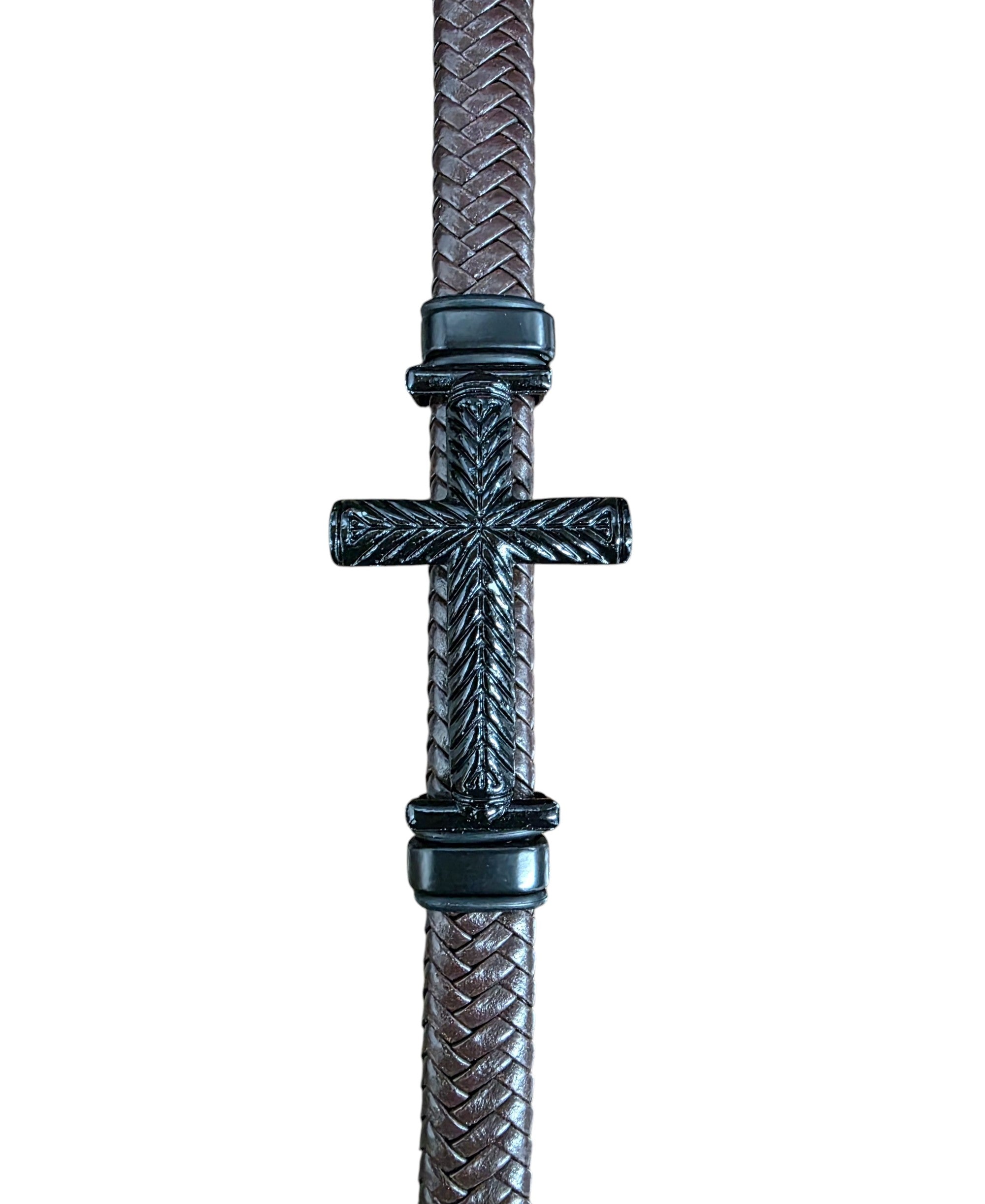 Asst Leather Cross Bracelet