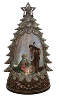 6" Glitter Holy Family Water Globe
