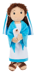 15" Mother Mary w/ Baby Jesus Plush