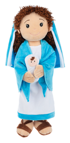 15" Mother Mary w/ Baby Jesus Plush