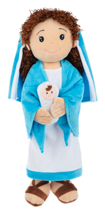 15" Mother Mary w/ Baby Jesus Plush