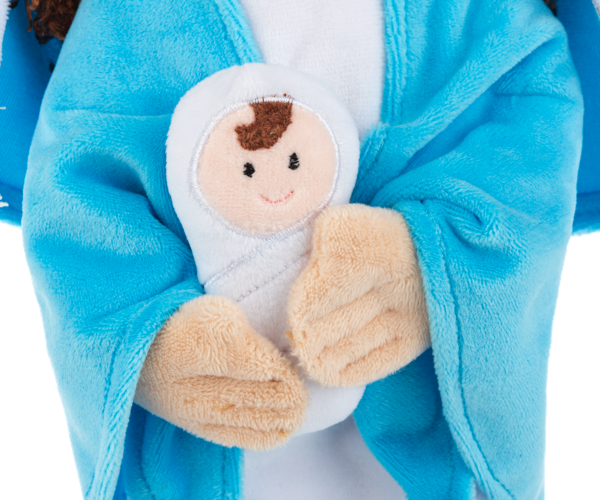 15" Mother Mary w/ Baby Jesus Plush