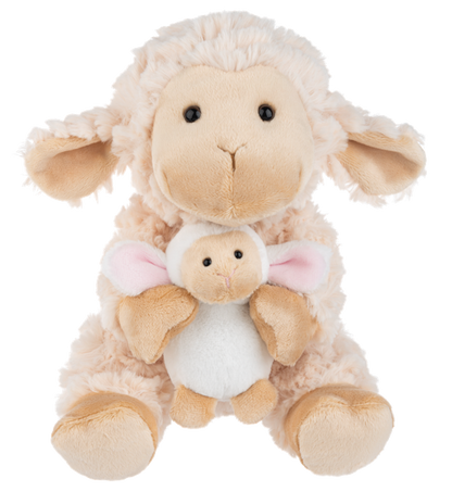 8" Mama Lamb & Baby Lamb