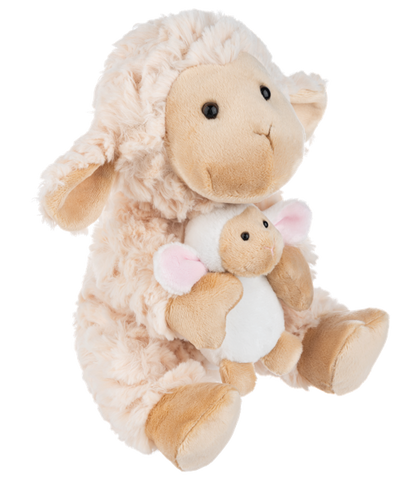 8" Mama Lamb & Baby Lamb