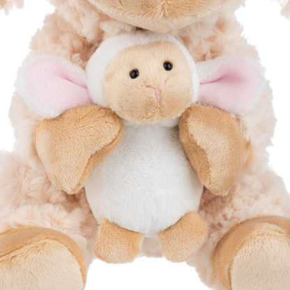 8" Mama Lamb & Baby Lamb