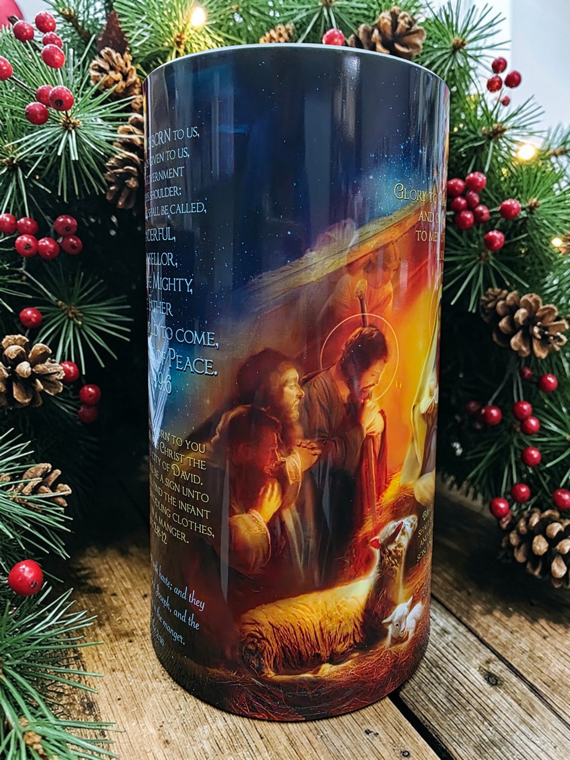 4x7 Nativity LED Candle