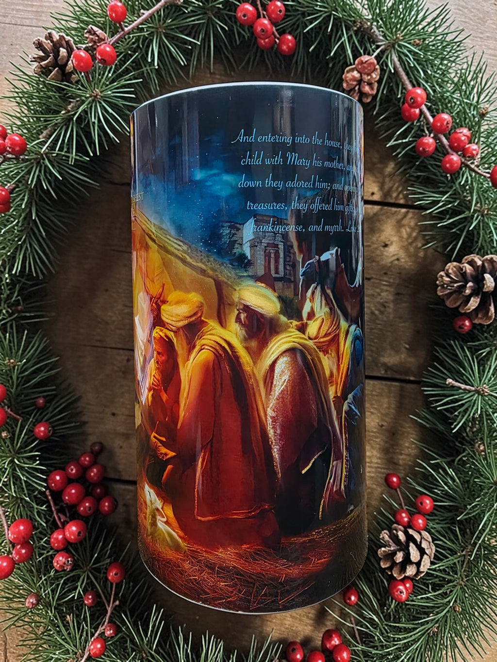4x7 Nativity LED Candle