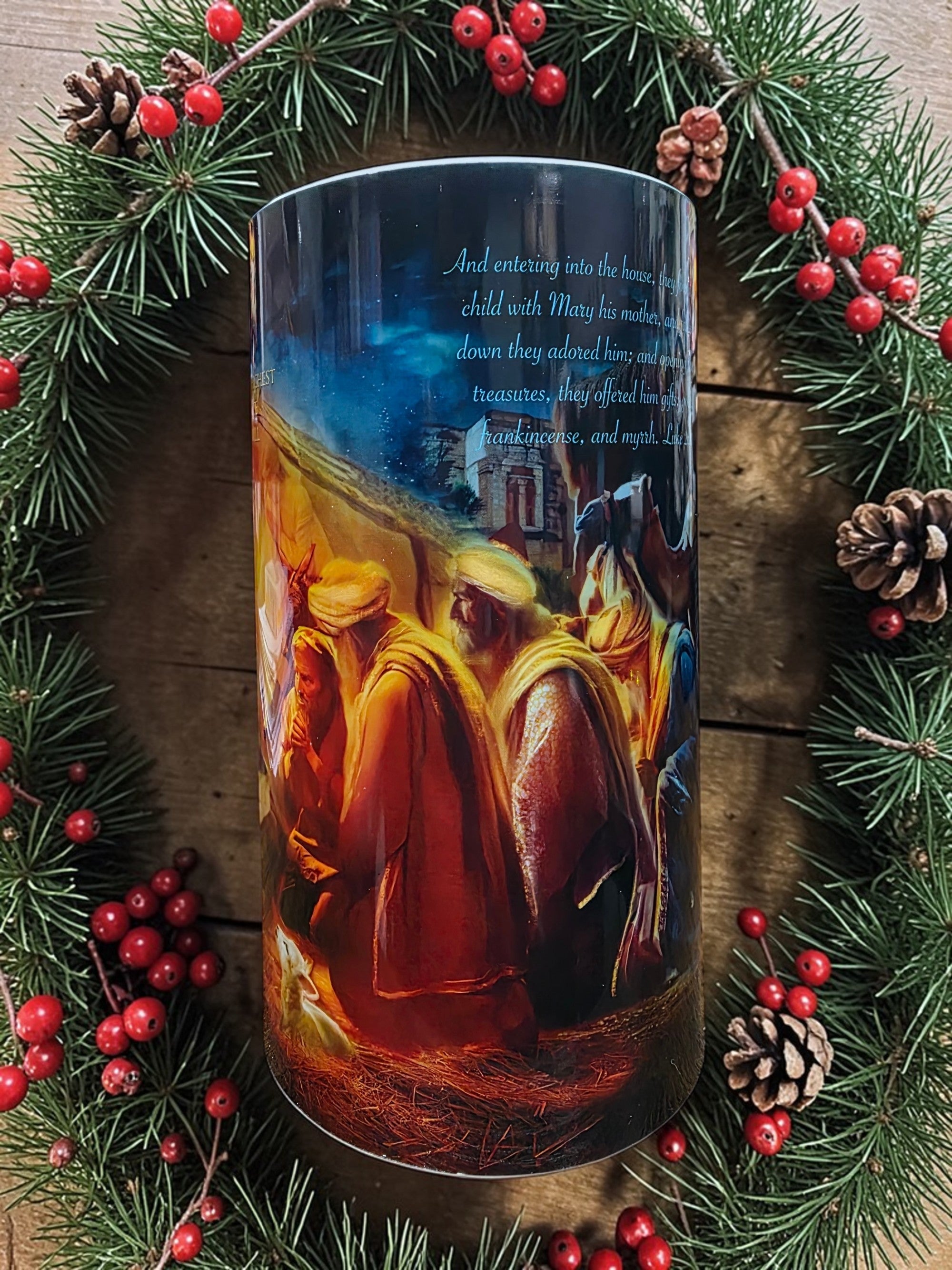 4x7 Nativity LED Candle