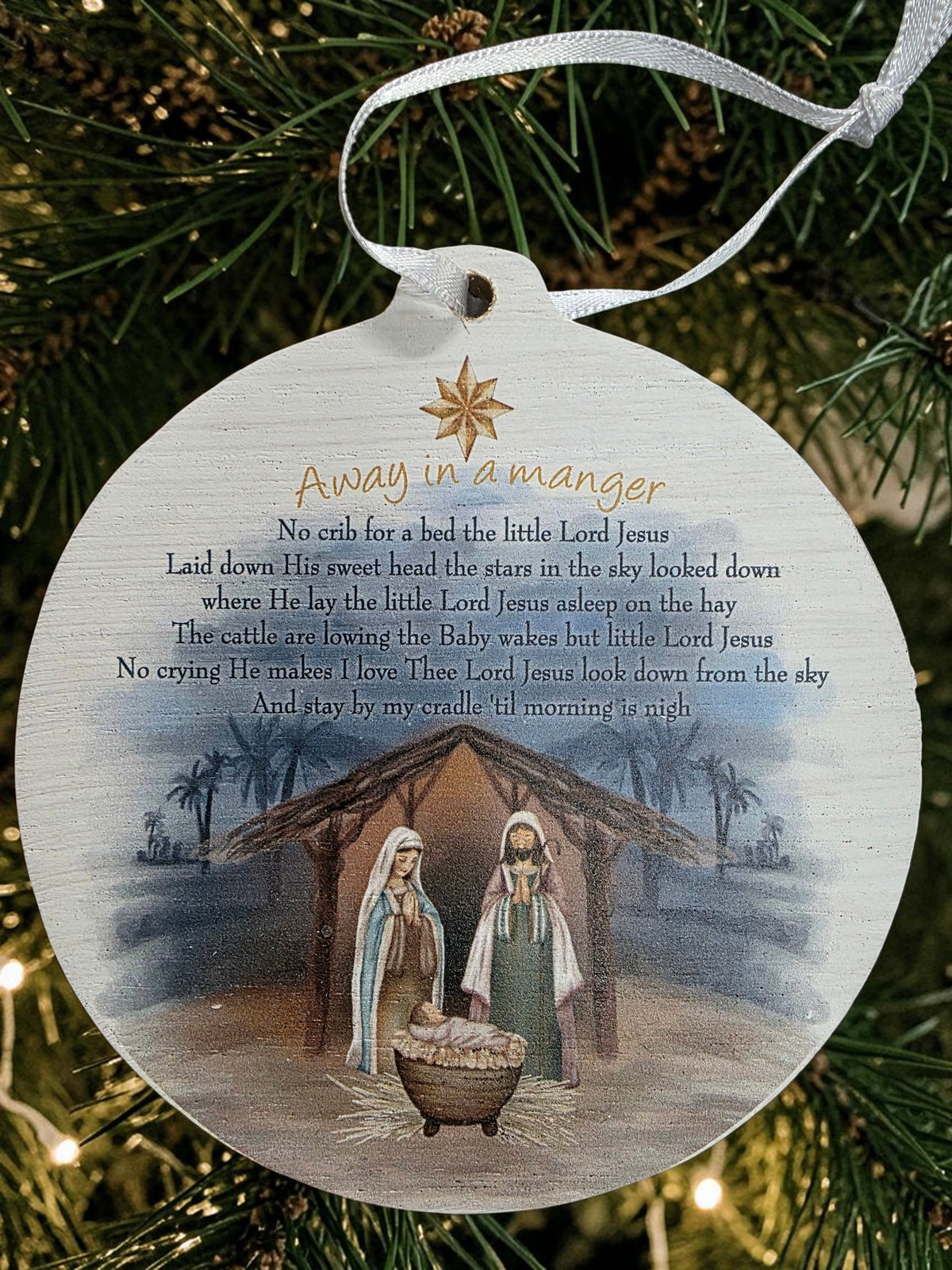 Away In A Manger Ornament
