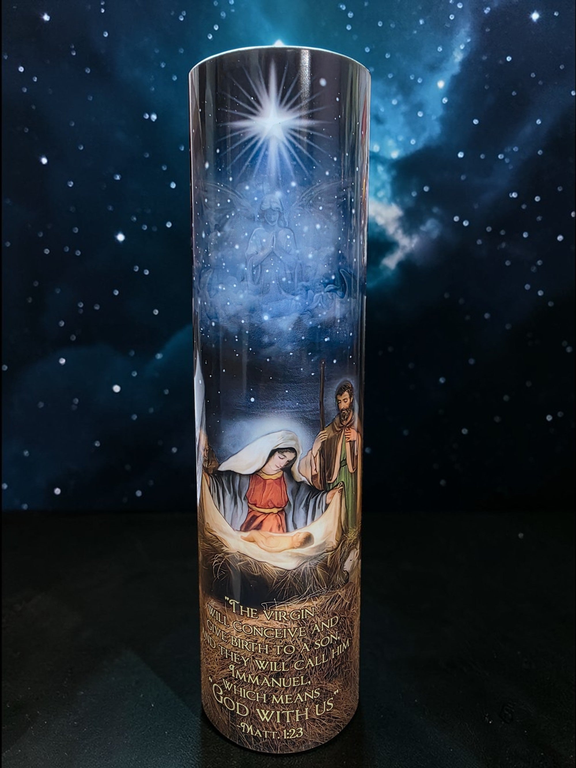 Nativity LED Candle