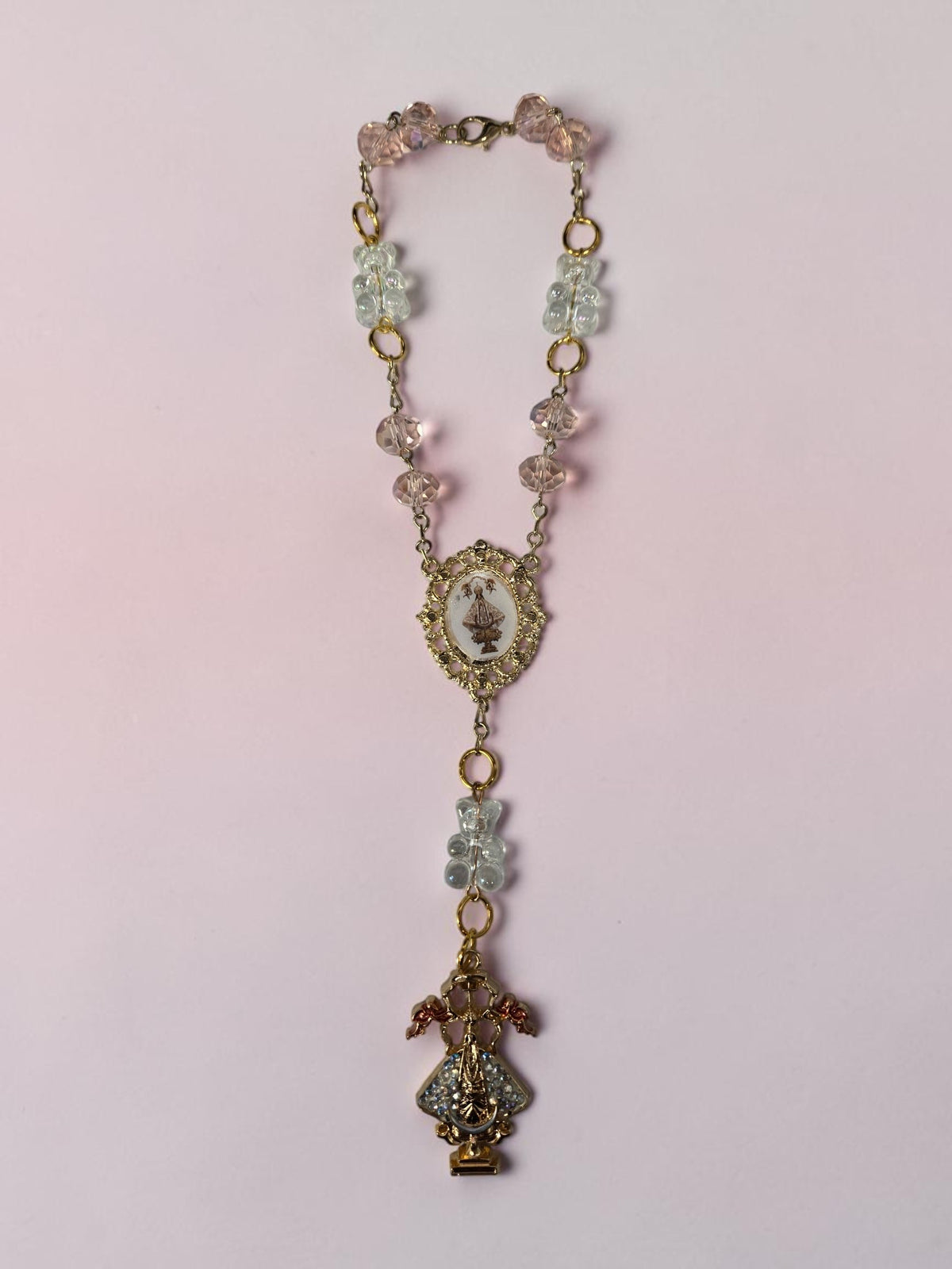 Virgin De San Juan Bear Car Rosary