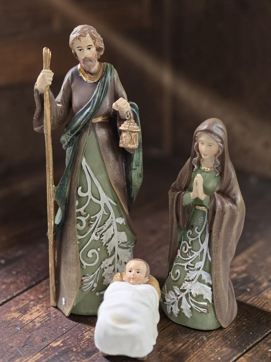 9" 3 Piece Set Holy Family