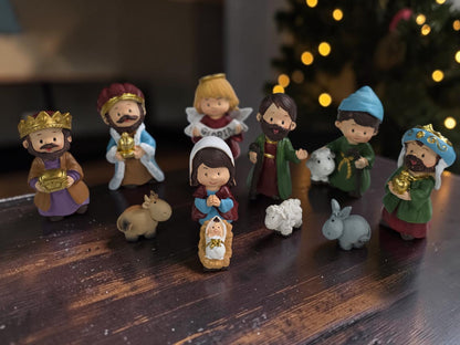 11 Piece 2.5" Nativity