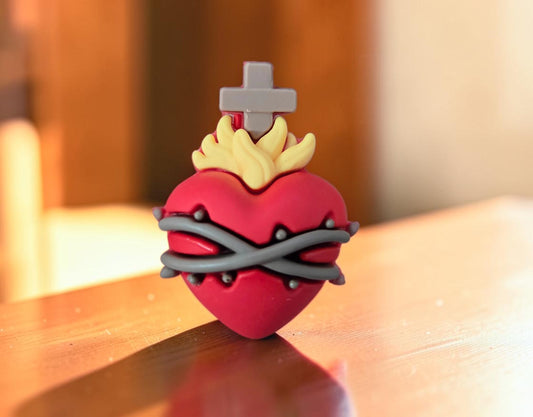 Mini Silicone Sacred Heart