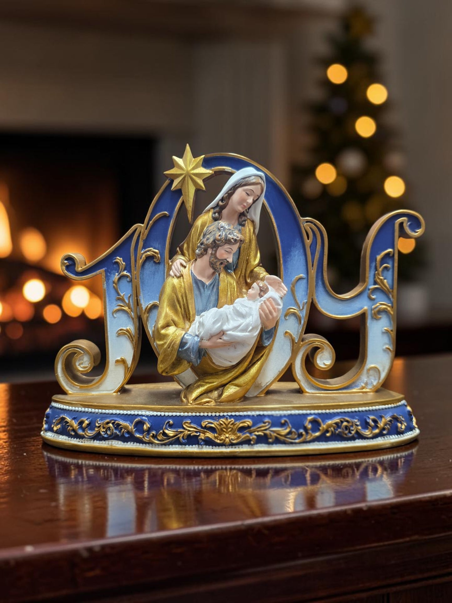 6" JOY Holy Family Figurine