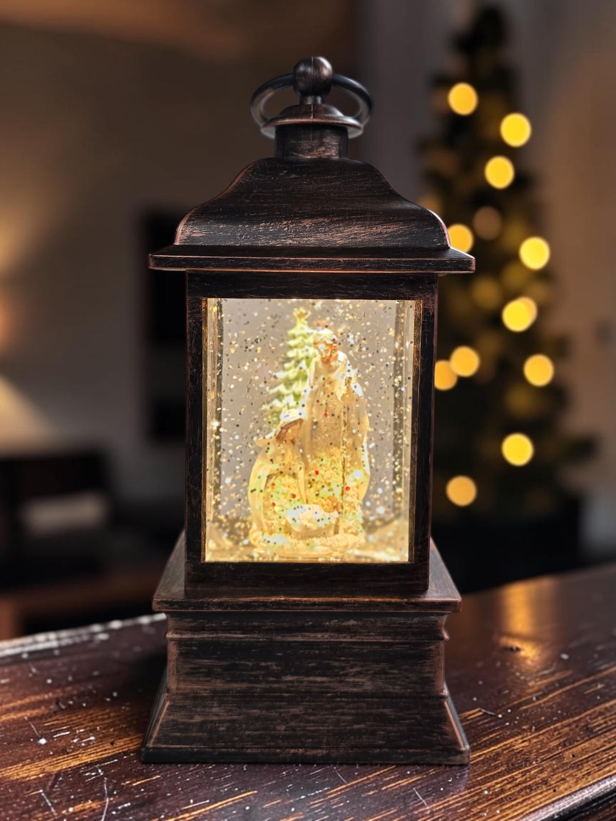 9" LED Holy Family Lantern