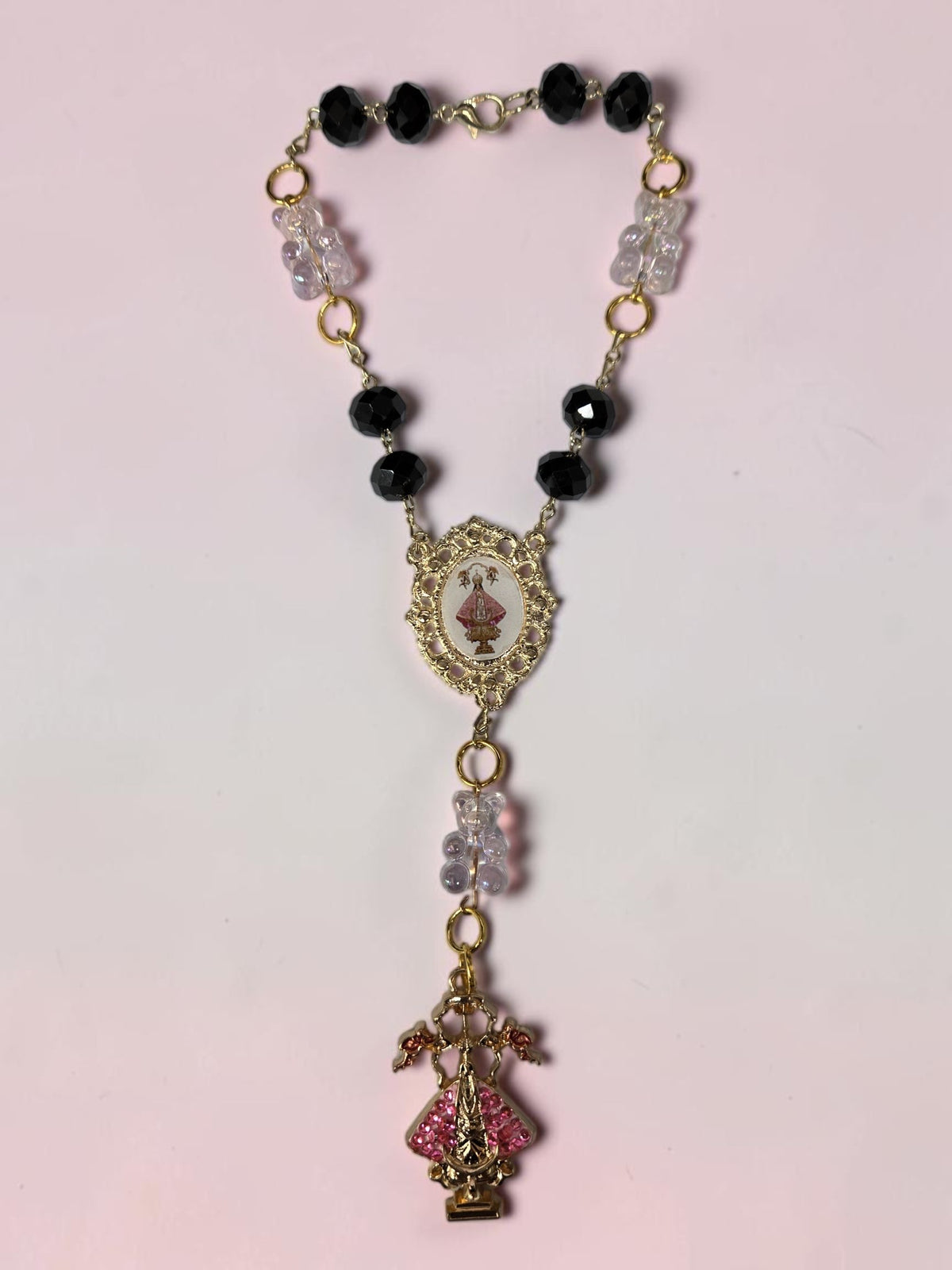 Virgin De San Juan Bear Car Rosary