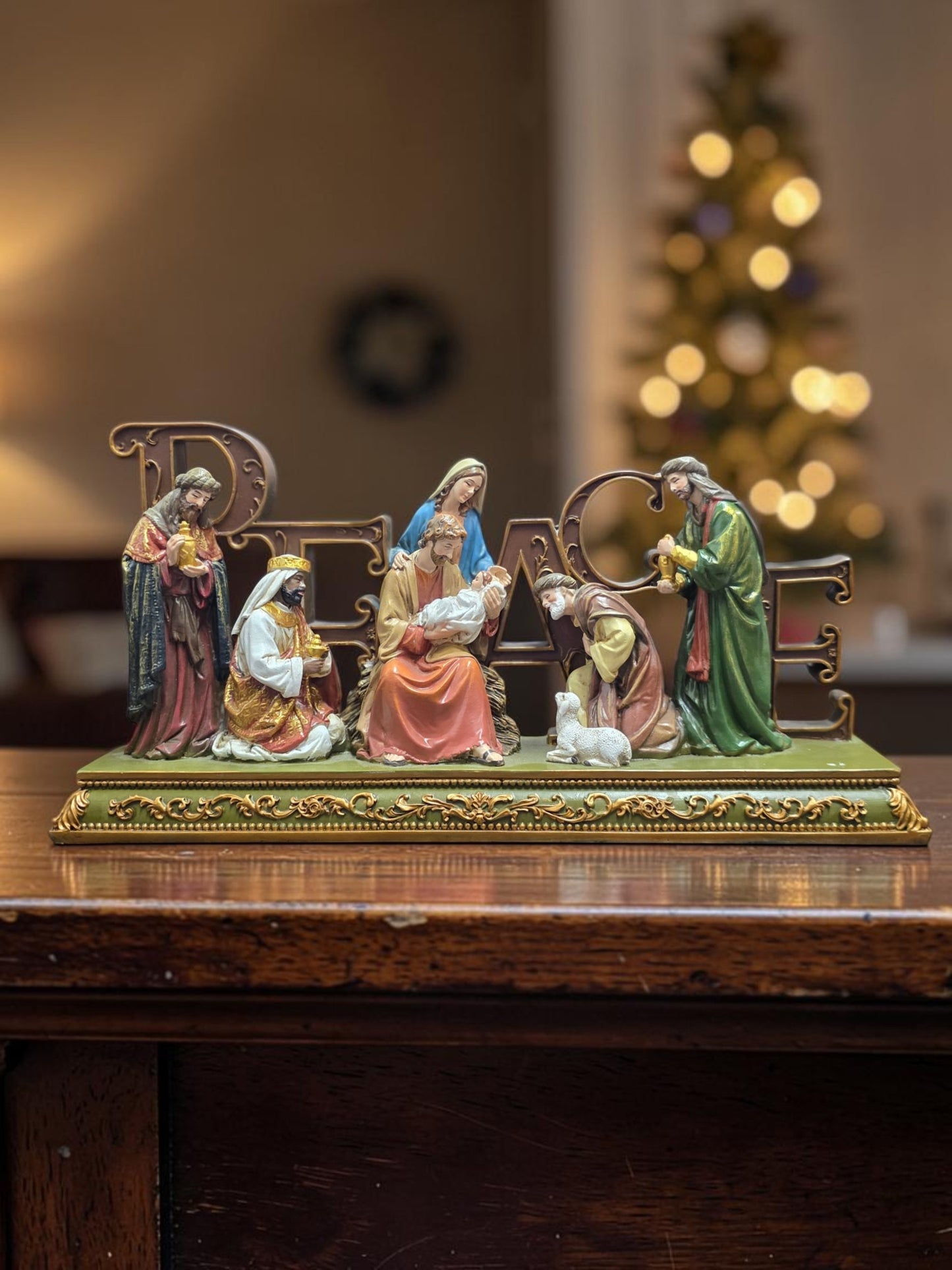 6" PEACE Nativity Figurine