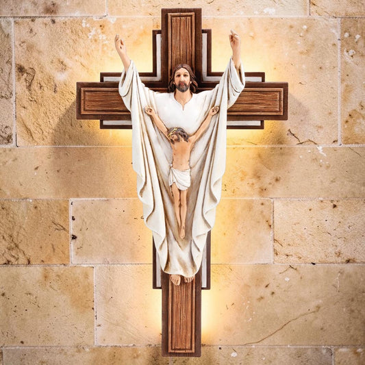 10" Risen Christ Wall Crucifix