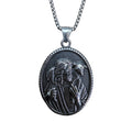 SS Oval Good Shephard Necklace