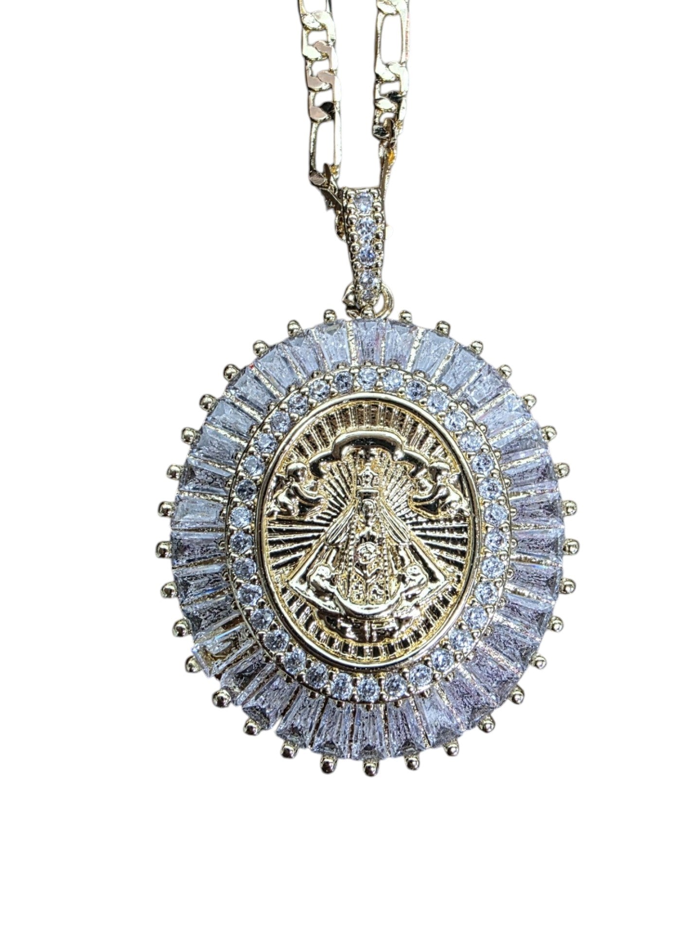 24" VDSJ Gold Crystal Necklace