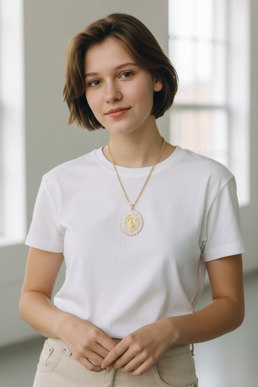 24" VDSJ Gold Crystal Necklace
