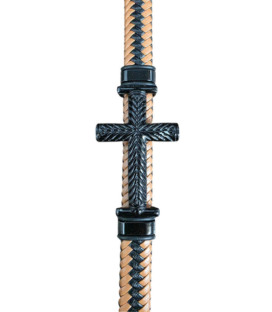 Asst Leather Cross Bracelet