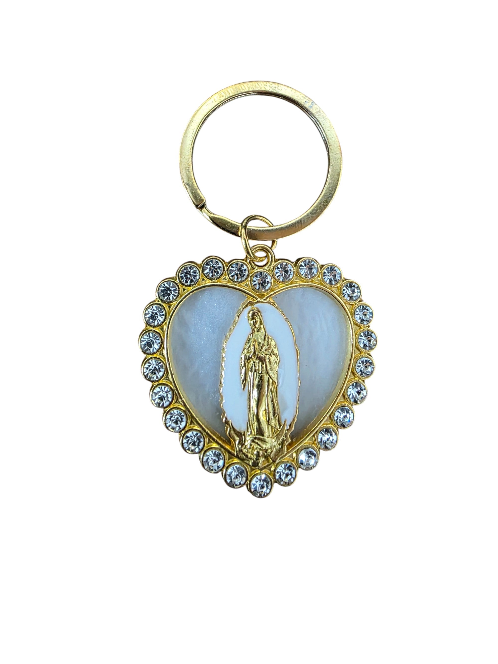 Our Lady of Guadalupe Pearl Key Chain